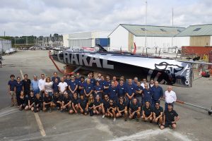 Mise à l'eau de l'Imoca Charal 1